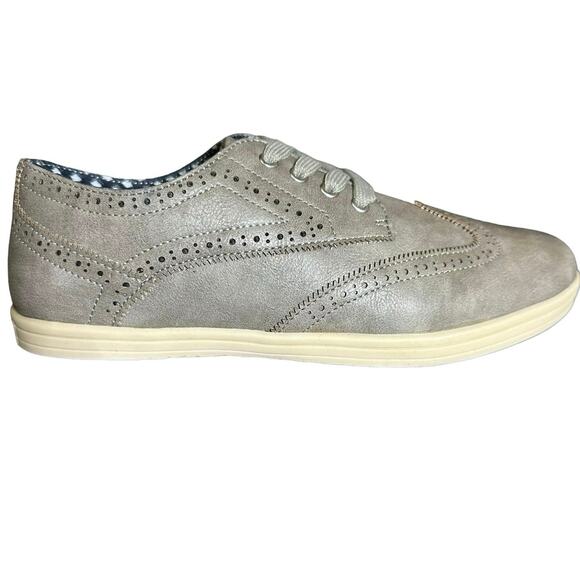 Ben Sherman Nicholas wingtip Oxford lt gray PU size 8 - Picture 5 of 9